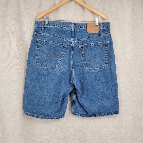 Levi's 560 Loose Fit Vintage Y2K  Classic Blue Denim Shorts Jorts Men's - Picture 2 of 8